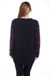 LARGE SIZE PULL BI-RELATION 4354 BORDEAUX