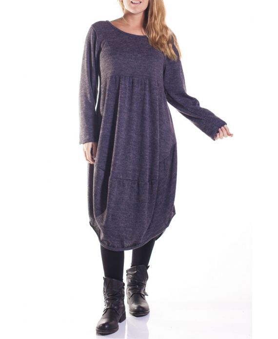 DI GRANDI DIMENSIONI VESTITO 4356 GRIGIO