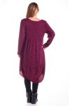 DI GRANDI DIMENSIONI VESTITO 4356 BORDEAUX