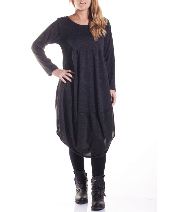 DI GRANDI DIMENSIONI VESTITO 4356 NERO