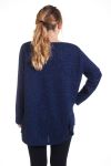 SPALLE AMPIE ZIP FANTASIA 4348 BLU