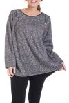 SPALLE AMPIE ZIP FANTASIA 4348 GRIGIO