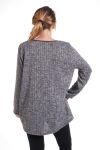 SPALLE AMPIE ZIP FANTASIA 4348 GRIGIO