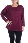 SPALLE LARGHE ZIPPEES 4347 BORDEAUX