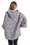 GRANDE TAILLE MANTEAU 4340 GRIS