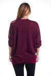 DI GRANDI DIMENSIONI, SET DI 2 PEZZI DI GIOIELLI 4319 BORDEAUX