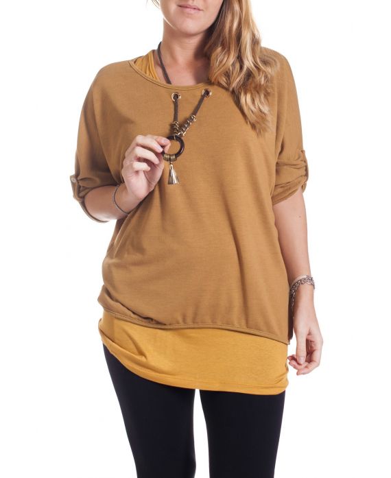 LARGE SIZE SET 2 PIECES JEWELRY 4319 MUSTARD