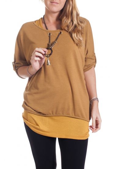 LARGE SIZE SET 2 PIECES JEWELRY 4319 MUSTARD