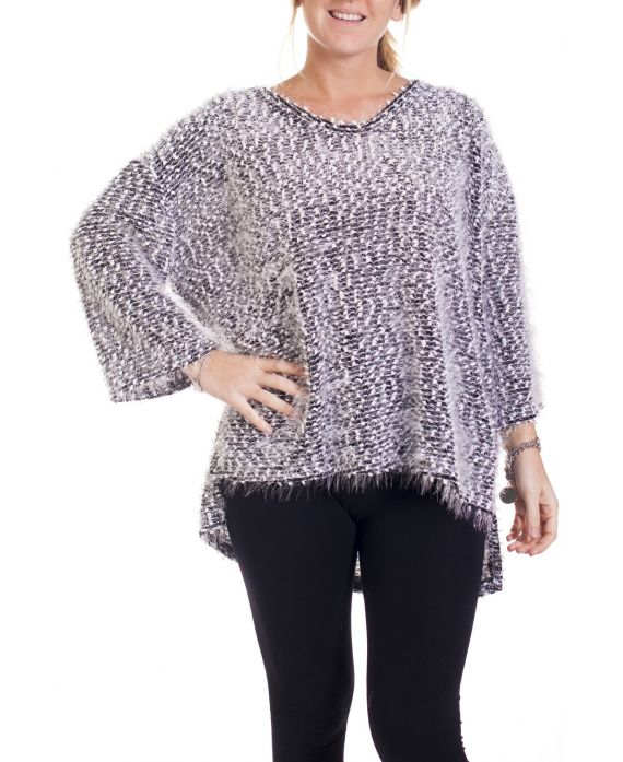 DI GRANDI DIMENSIONI MAGLIA LUREX 4282 BIANCO