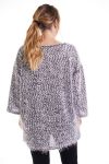 DI GRANDI DIMENSIONI MAGLIA LUREX 4282 BIANCO