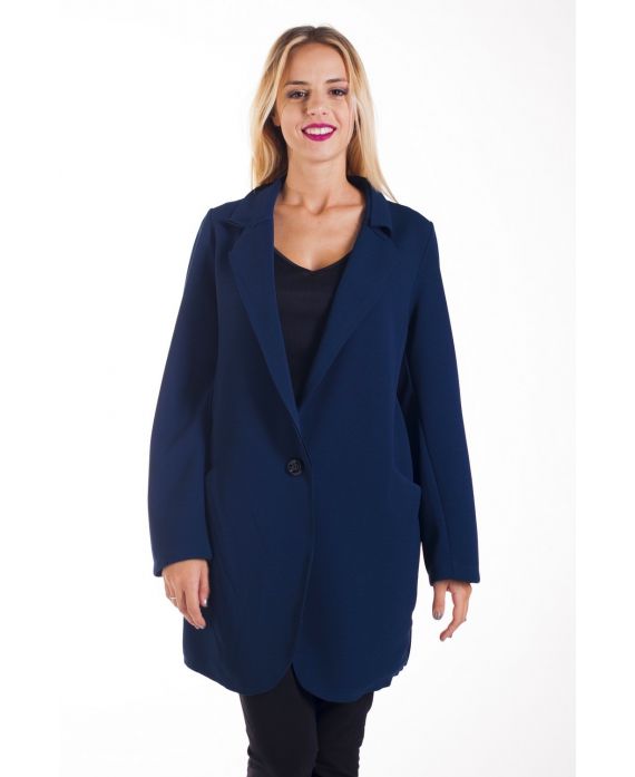JACKET BLAZER LONG OVERSIZE 4276 BLACK