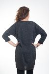 PULL TUNIQUE PAILLETTES 4306 NOIR