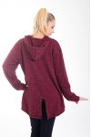 SWEAT ETOILE A CAPUCHE 4309 BORDEAUX