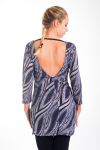 TUNIC EVENING OPEN BACK 4409 GREY