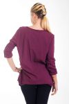 T-SHIRT "T'AIME LA MODE" 4422 BORDEAUX