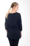 T-SHIRT "T'AIME LA MODE" 4422 NOIR