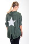 GILET DOS ETOILE 4421 VERT MILITAIRE