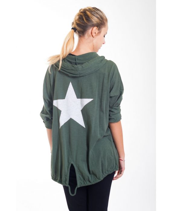 BACK VEST STELLE 4421 VERDE MILITARE