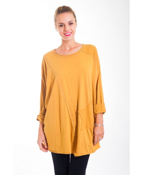 PULL ETOILE 4419 MOUTARDE
