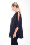 TOP SOIREE EFFET SATINE 4418 NOIR