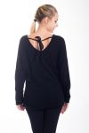 PULL PERLES DOS NŒUD 4415 NOIR