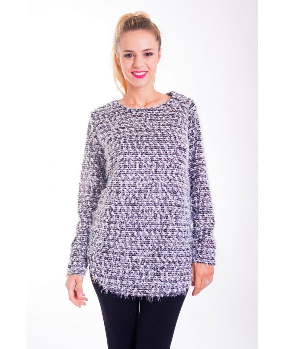 PULL EFFET BRILLANT 4410 BLANC