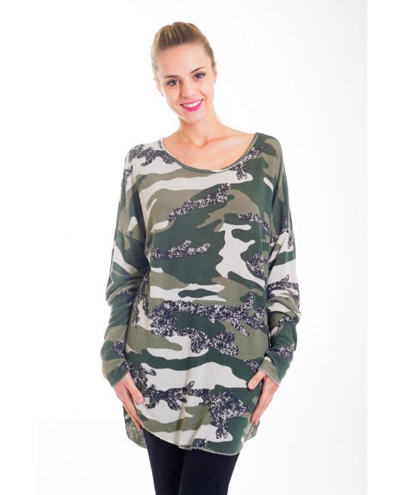 T-SHIRT MILITARE 4408 VERDE