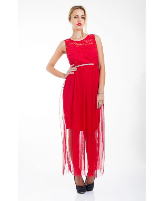 ROBE DE SOIREE 4439 ROUGE