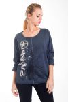T-SHIRT IMPRIME 4440 NOIR