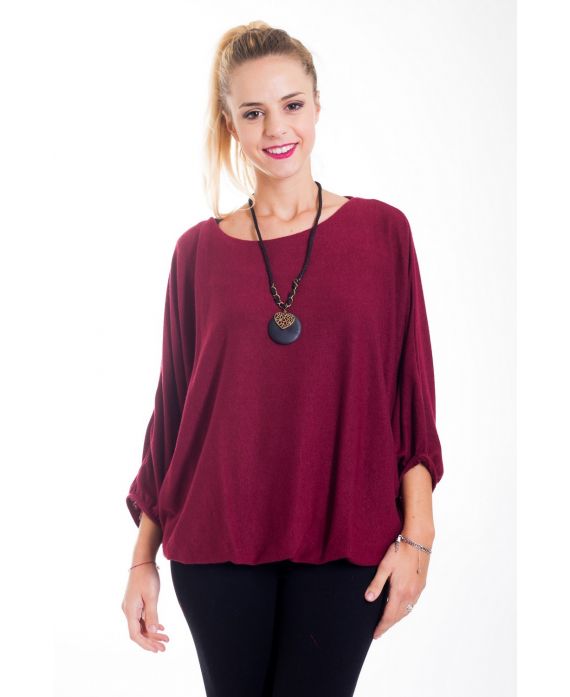 PULL + GIOIELLO 4443 BORDEAUX