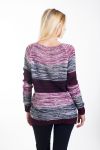 PULLOVER IN MAGLIA CHINEE LUREX 4446 BORDEAUX