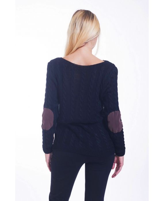 PULLOVER COUDIERE 4447 NOIR
