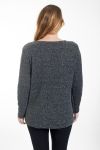 GRANDE TAILLE PULL ZIPPE 4462 GRIS