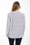 GRANDE TAILLE PULL BASE PLUMES 4468 BLANC