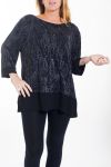 LARGE SIZE TUNIC SHINY EFFECT 4470 MONEY