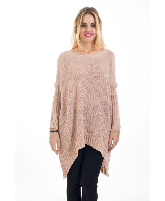 MAGLIONE TUNICA 4474 ROSA