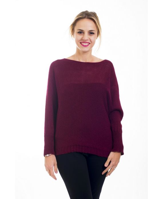 MAGLIA PULLOVER 4476 BORDEAUX