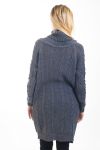 ABITO MAGLIONE CON TRECCE 4477 GRIGIO