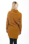 PULL ROBE TORSADES 4477 MOUTARDE