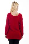 PULL EPAULES DENUDEES 4484 ROUGE
