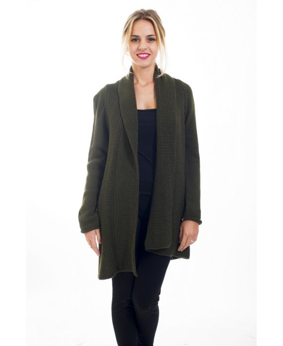 GILLET MAILLE 4486 VERT MILITAIRE