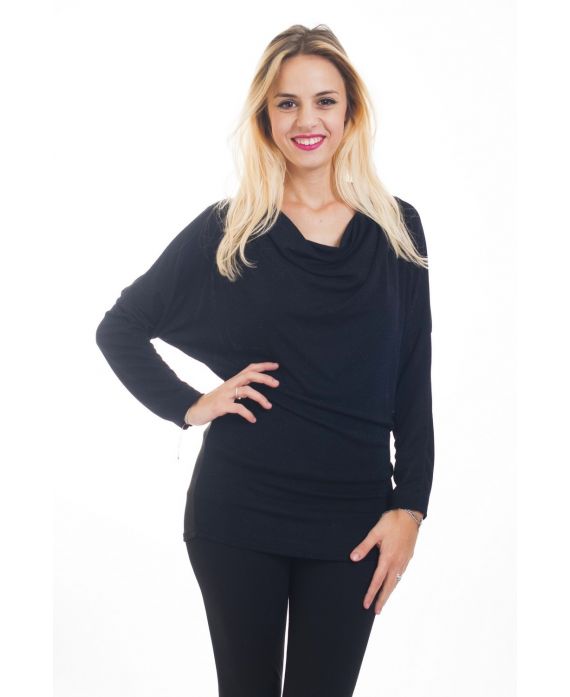 TOP SOIREE EFFETTO LUCIDO 4490 NERO