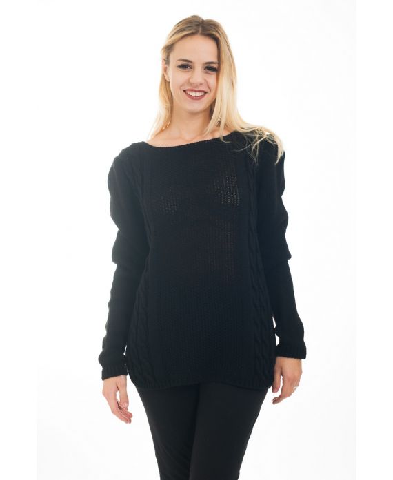 MAGLIONE MOHAIR TWIST 4478 NERO