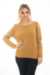 PULLOVER MOHAIR TORSADE 4478 MOUTARDE