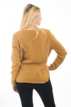 PULLOVER MOHAIR TORSADE 4478 MOUTARDE