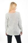 MAGLIONE MOHAIR TWIST 4478 GRIGIO