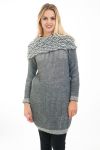 PULL TUNIQUE COL TOMBANT 4483 GRIS