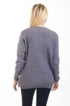 PULLOVER PAILLETE 4482 GRIS