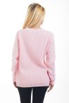 PULLOVER PAILLETE 4482 ROSA