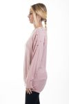 T-SHIRT MANICHE PERLINE 4504 ROSA